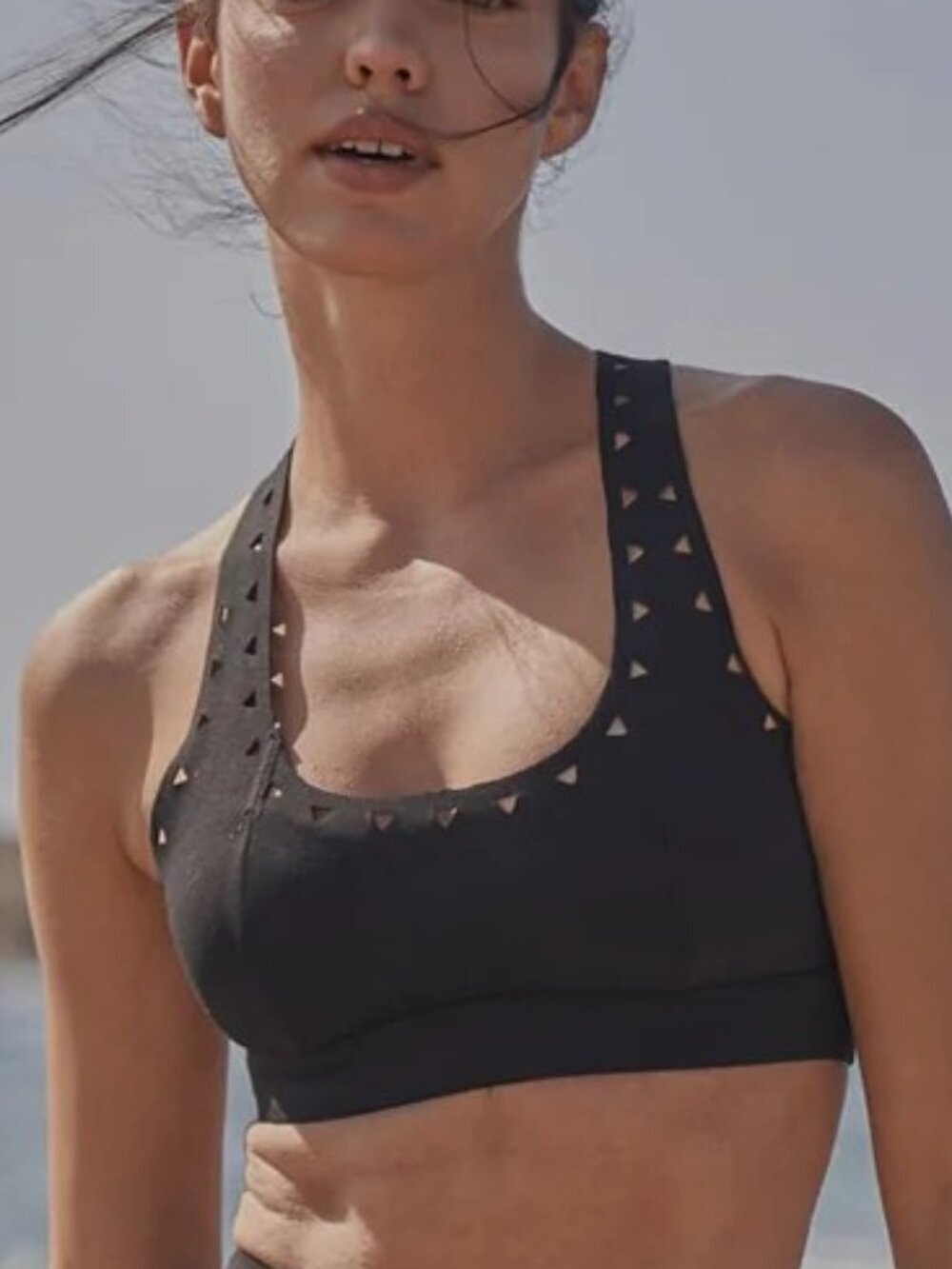 WISKII Racerback Laser Cut Sports Bra Size US Small/2